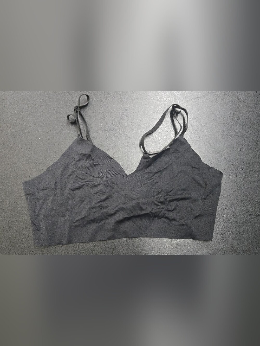 Nautica Black Seamless V-Neck Bralette